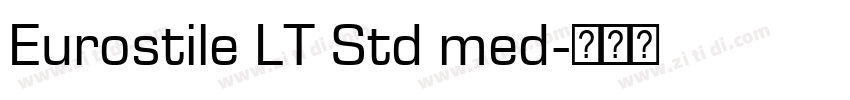 Eurostile LT Std med字体转换